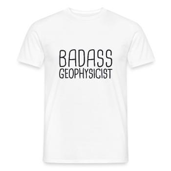 Geophysicist Badass Geophysics - Männer T-Shirt - Weiß - Vorne - AI Model Male 178 dark (178cm)