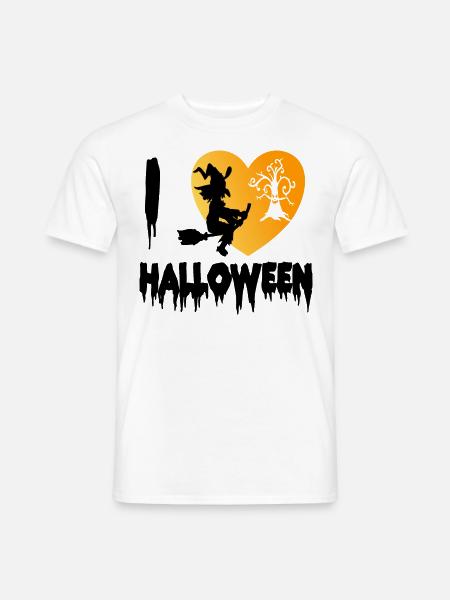I love Halloween - Men's T-Shirt - white