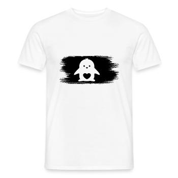 Pinguin - penguin - Männer T-Shirt - Weiß - Vorne - AI Model Male 178 dark (178cm)