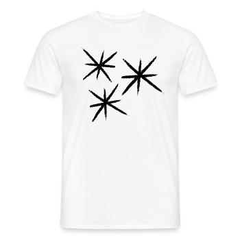 Stars - Men's T-Shirt - white - Front - AI Model Male 178 dark (178cm)
