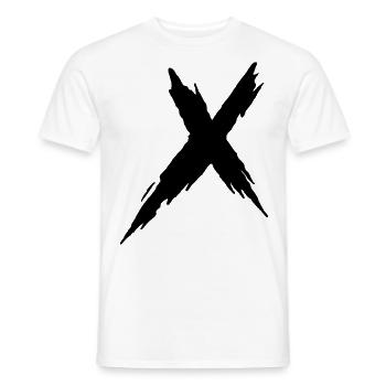 X Cross - Men's T-Shirt - white - Front - AI Model Male 178 dark (178cm)