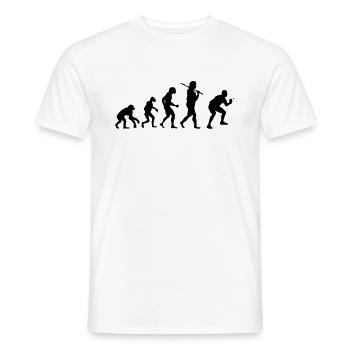 Evolution Ping-ping-l - T-shirt homme - blanc - Devant - AI Model Male 178 dark (178cm)