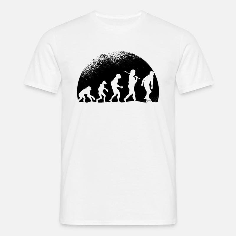 Evolution Rollers - T-shirt Homme - blanc