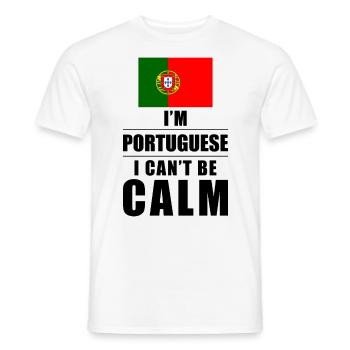 Portugiese Spruch - Männer T-Shirt - Weiß - Vorne - AI Model Male 178 dark (178cm)
