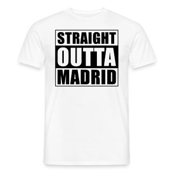 Tout droit sorti de Madrid - T-shirt homme - blanc - Devant - AI Model Male 178 dark (178cm)