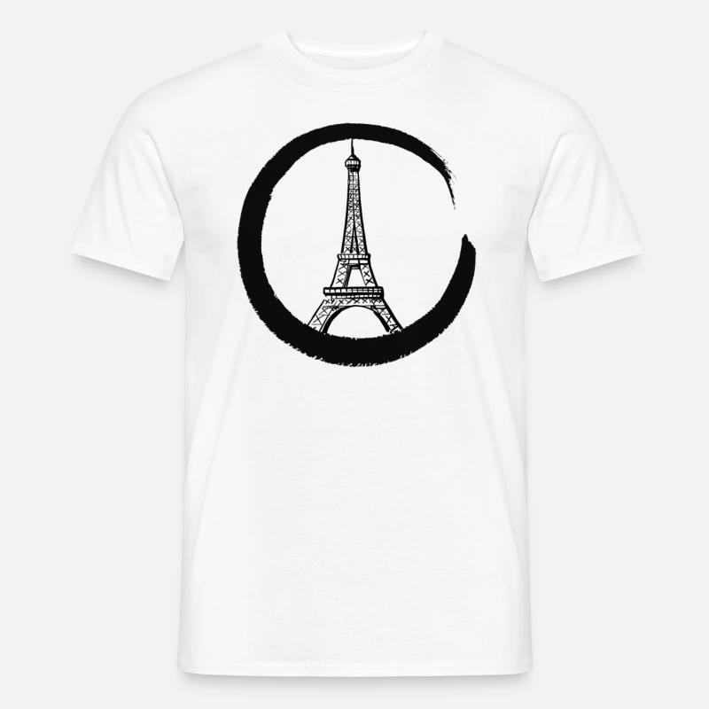 Paris Eifelturm - Männer T-Shirt - Weiß
