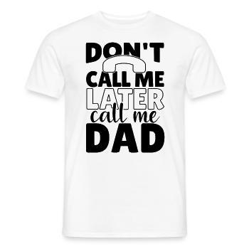 Papa Papa Père Papa Dire Drôle Cadeau - T-shirt homme - blanc - Devant - AI Model Male 178 dark (178cm)