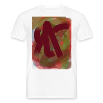 Art . - T-shirt homme - blanc - Devant - AI Model Male 178 dark (178cm)