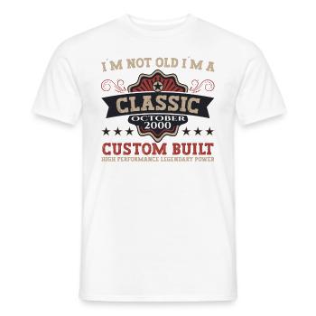 Classic Octobre 2000 22ème cadeau d’anniversaire - T-shirt homme - blanc - Devant - AI Model Male 178 dark (178cm)