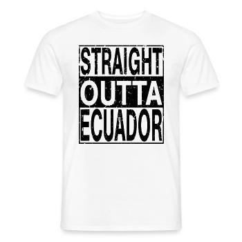 Equateur Tout droit sorti de l’Equateur - T-shirt homme - blanc - Devant - AI Model Male 178 dark (178cm)
