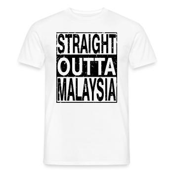 Malaisie Tout droit sorti de Malaisie - T-shirt homme - blanc - Devant - AI Model Male 178 dark (178cm)