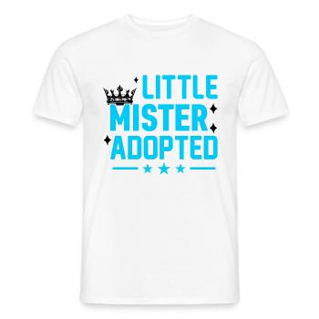 Little Mister Adopted Crown Stars First - Men's T-Shirt - white - Front - AI Model Male 178 dark (178cm)