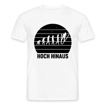 Hoch Hinaus Sonnenhintergrund Skispringen Winter - Männer T-Shirt - Weiß - Vorne - AI Model Male 178 dark (178cm)