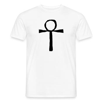 Egypte Ancien Symbole Ankh - T-shirt homme - blanc - Devant - AI Model Male 178 dark (178cm)