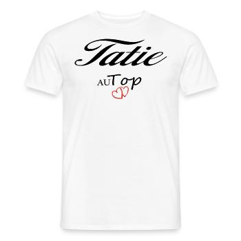 Tatie Au Top Idée Cadeau - T-shirt homme - blanc - Devant - AI Model Male 178 dark (178cm)