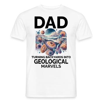 Fels Sammeln Papa Edelstein Sammler Geologe - Männer T-Shirt - Weiß - Vorne - AI Model Male 178 dark (178cm)