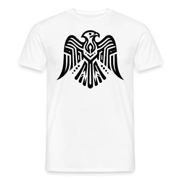 Faucon zodiaque amérindien - T-shirt homme - blanc - Devant - AI Model Male 178 dark (178cm)
