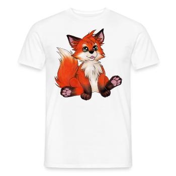 Niedliches Fuchs Kind Geschenkidee für Fuchsfan - Männer T-Shirt - Weiß - Vorne - AI Model Male 178 dark (178cm)