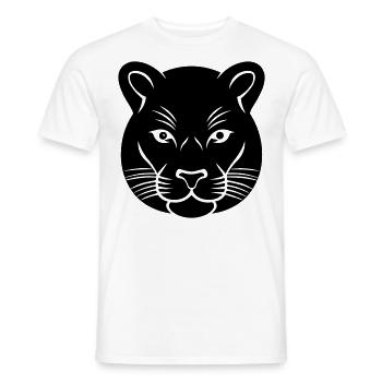 Panther's Head - Men's T-Shirt - white - Front - AI Model Male 178 dark (178cm)