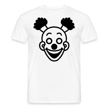 Clown - Men's T-Shirt - white - Front - AI Model Male 178 dark (178cm)