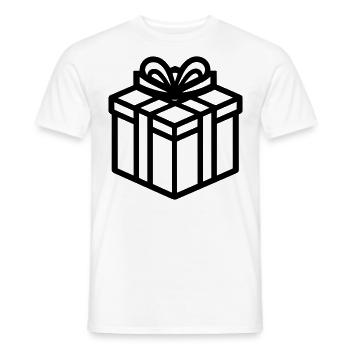 Kleine Geschenkbox - Männer T-Shirt - Weiß - Vorne - AI Model Male 178 dark (178cm)
