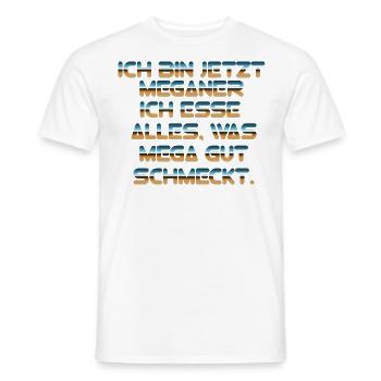 ICH ESSE ALLE - Männer T-Shirt - Weiß - Vorne - AI Model Male 178 dark (178cm)