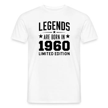 Legends Are Born In 1960 Édition limitée - T-shirt homme - blanc - Devant - AI Model Male 178 dark (178cm)
