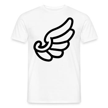 Angel Wings - Men's T-Shirt - white - Front - AI Model Male 178 dark (178cm)