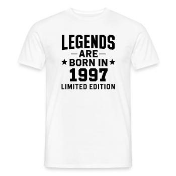 Legends Are Born In 1997 Limited Edition - Männer T-Shirt - Weiß - Vorne - AI Model Male 178 dark (178cm)