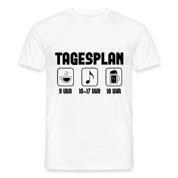 Tagesplan - - Männer T-Shirt - Weiß - Vorne - AI Model Male 178 dark (178cm)