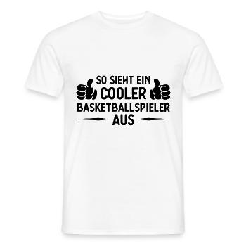 SOHT EIN Kühler Basketballspieler AUS - - Männer T-Shirt - Weiß - Vorne - AI Model Male 178 dark (178cm)