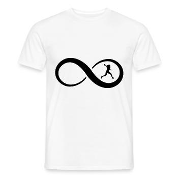 Infinity and Tennis 1 - - Men's T-Shirt - white - Front - AI Model Male 178 dark (178cm)