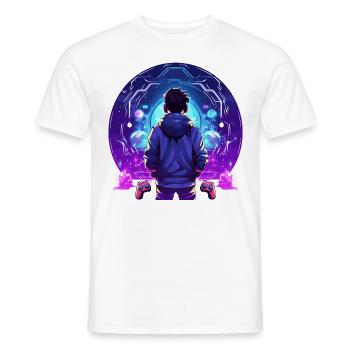 Le jeu est ma vie - T-shirt homme - blanc - Devant - AI Model Male 178 dark (178cm)