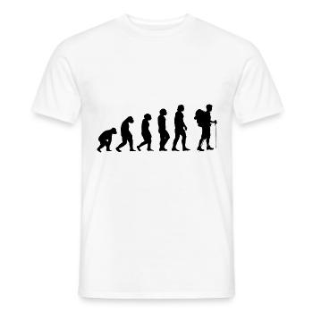 Évolution et migration - - T-shirt homme - blanc - Devant - AI Model Male 178 dark (178cm)