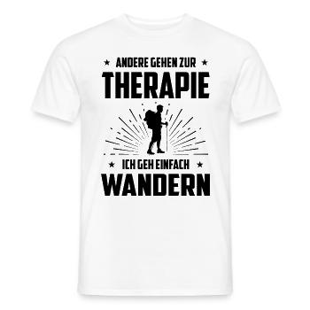 Andere Gehen zur Therapie Ich Gen Einfach Wandern - Männer T-Shirt - Weiß - Vorne - AI Model Male 178 dark (178cm)