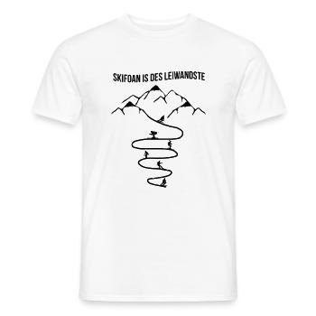 Skifoan ist des Leiwandste - - Männer T-Shirt - Weiß - Vorne - AI Model Male 178 dark (178cm)