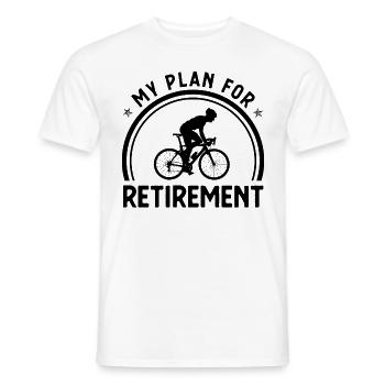 My Plan for Retirement 1 - - Men's T-Shirt - white - Front - AI Model Male 178 dark (178cm)