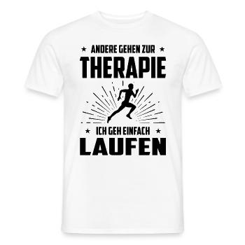 Andere Gehen zur Therapie Ich Gen Einfach Laufen - - Männer T-Shirt - Weiß - Vorne - AI Model Male 178 dark (178cm)