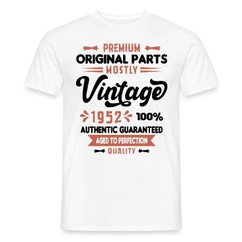 Vintage 1952 Cadeau D'anniversaire - T-shirt homme - blanc - Devant - AI Model Male 178 dark (178cm)