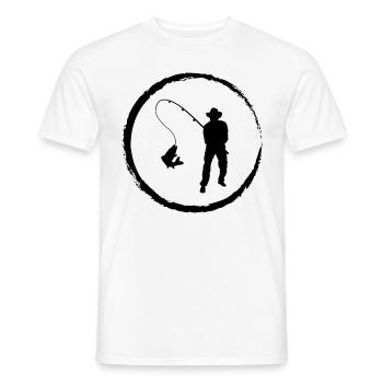 Corrik and Fishing - - Men's T-Shirt - white - Front - AI Model Male 178 dark (178cm)