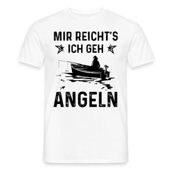 Mir Reicht's ICH Gen Angeln - - Männer T-Shirt - Weiß - Vorne - AI Model Male 178 dark (178cm)