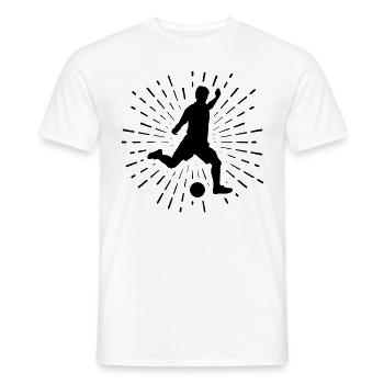 Feuerwerk und Fußball 1 - - Männer T-Shirt - Weiß - Vorne - AI Model Male 178 dark (178cm)