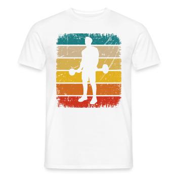 Vintage Square and Fitness - - Men's T-Shirt - white - Front - AI Model Male 178 dark (178cm)