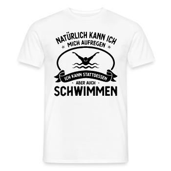 Naturlich kann ich mich an aufgeneich Kannddessen - Männer T-Shirt - Weiß - Vorne - AI Model Male 178 dark (178cm)