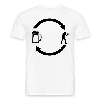 Flèches et boîtes de chargement de bière - - T-shirt homme - blanc - Devant - AI Model Male 178 dark (178cm)