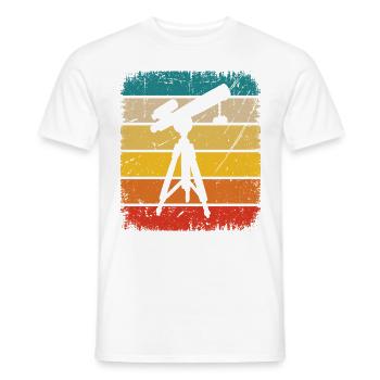 Vintage Square and Astronomy - - Men's T-Shirt - white - Front - AI Model Male 178 dark (178cm)
