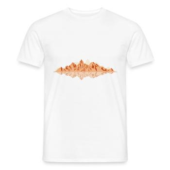 Berge Reflektion - - Männer T-Shirt - Weiß - Vorne - AI Model Male 178 dark (178cm)