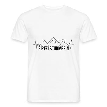 Gipfelstürmerin - - Männer T-Shirt - Weiß - Vorne - AI Model Male 178 dark (178cm)