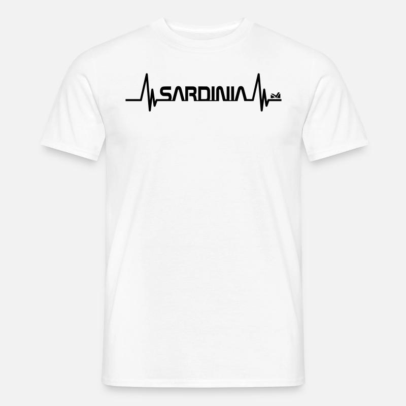 Battito Sardinien - Männer T-Shirt - Weiß