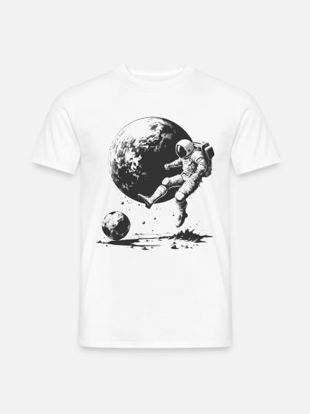 Astronaut soccer - Men's T-Shirt - white